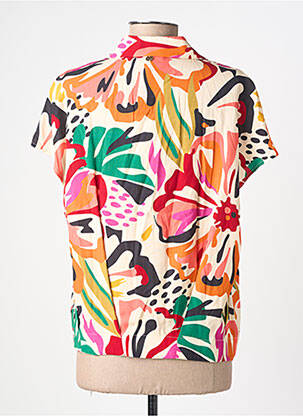 Chemisier manches courtes manches courtes orange LOLA ESPELETA femme