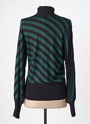 Pull col roulé coupe cintrée manches longues noir KING LOUIE femme