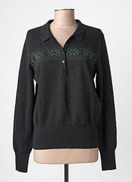 Polo manches longues manches longues noir KING LOUIE femme