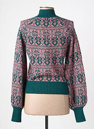 Pull coupe cintrée manches longues vert KING LOUIE femme