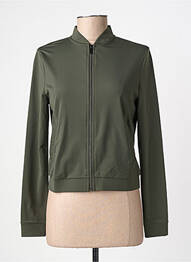 Veste casual col rond vert HBT femme