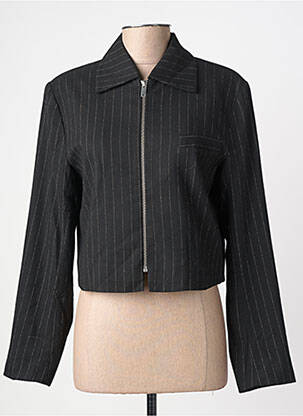 Veste casual finition intérieure doublée noir SOAKED femme
