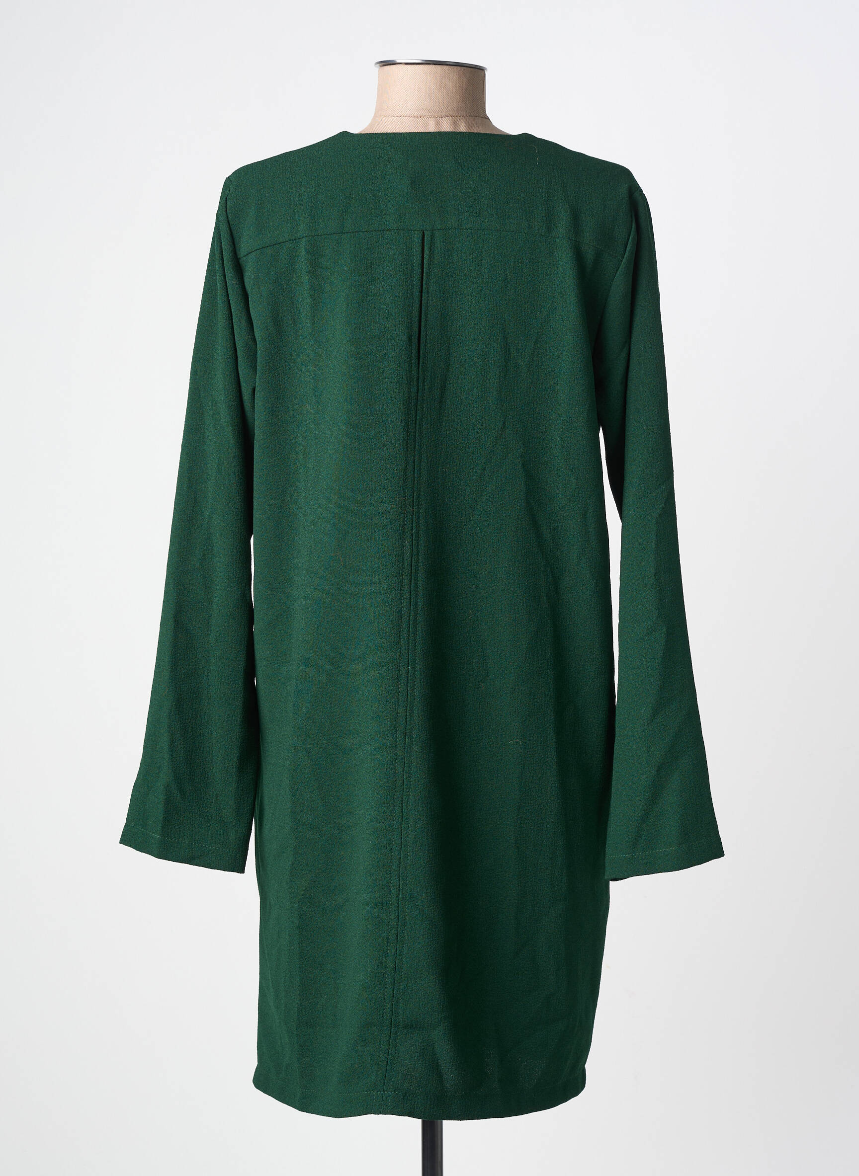 Robe courte manches longues manches longues vert PAKO LITTO femme
