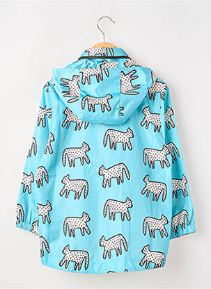 Doudoune tissage imperméable a capuche bleu COMPAÑIA FANTASTICA garçon