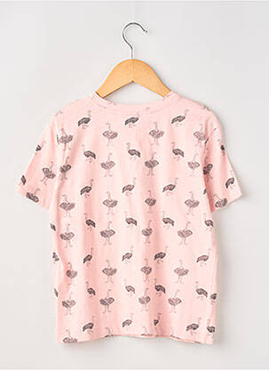 T-shirt coupe cintrée manches courtes rose COMPAÑIA FANTASTICA fille