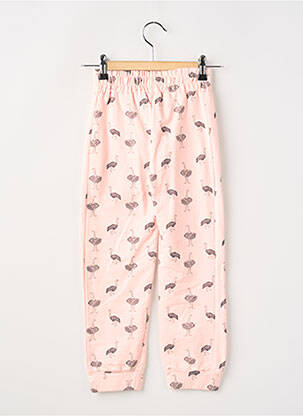 Pantalon droit resserrée sur le bas taille élastique rose COMPAÑIA FANTASTICA fille