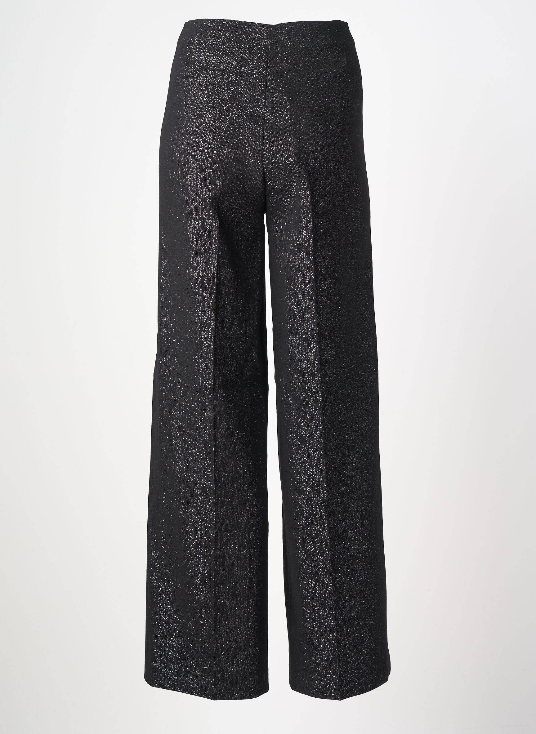 Pantalon flare stretch taille haute noir SOAKED femme
