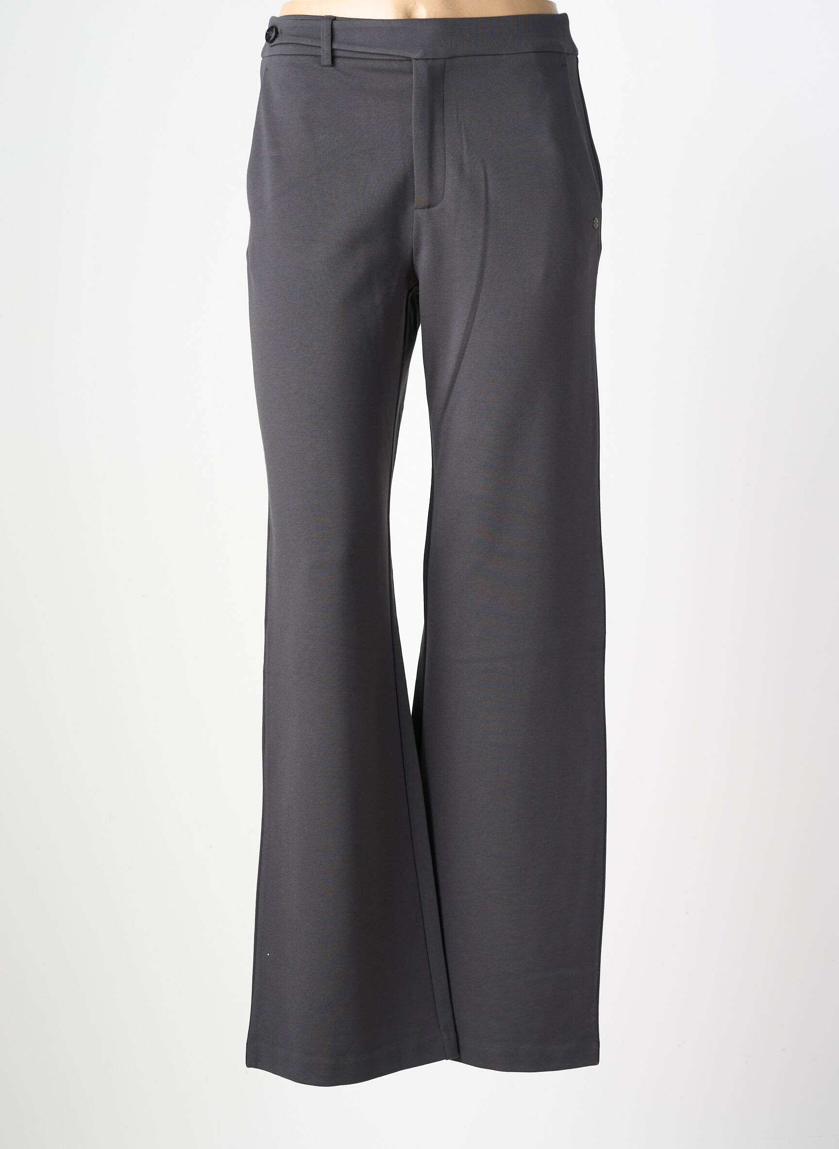 Pantalon flare stretch taille haute gris SURKANA femme