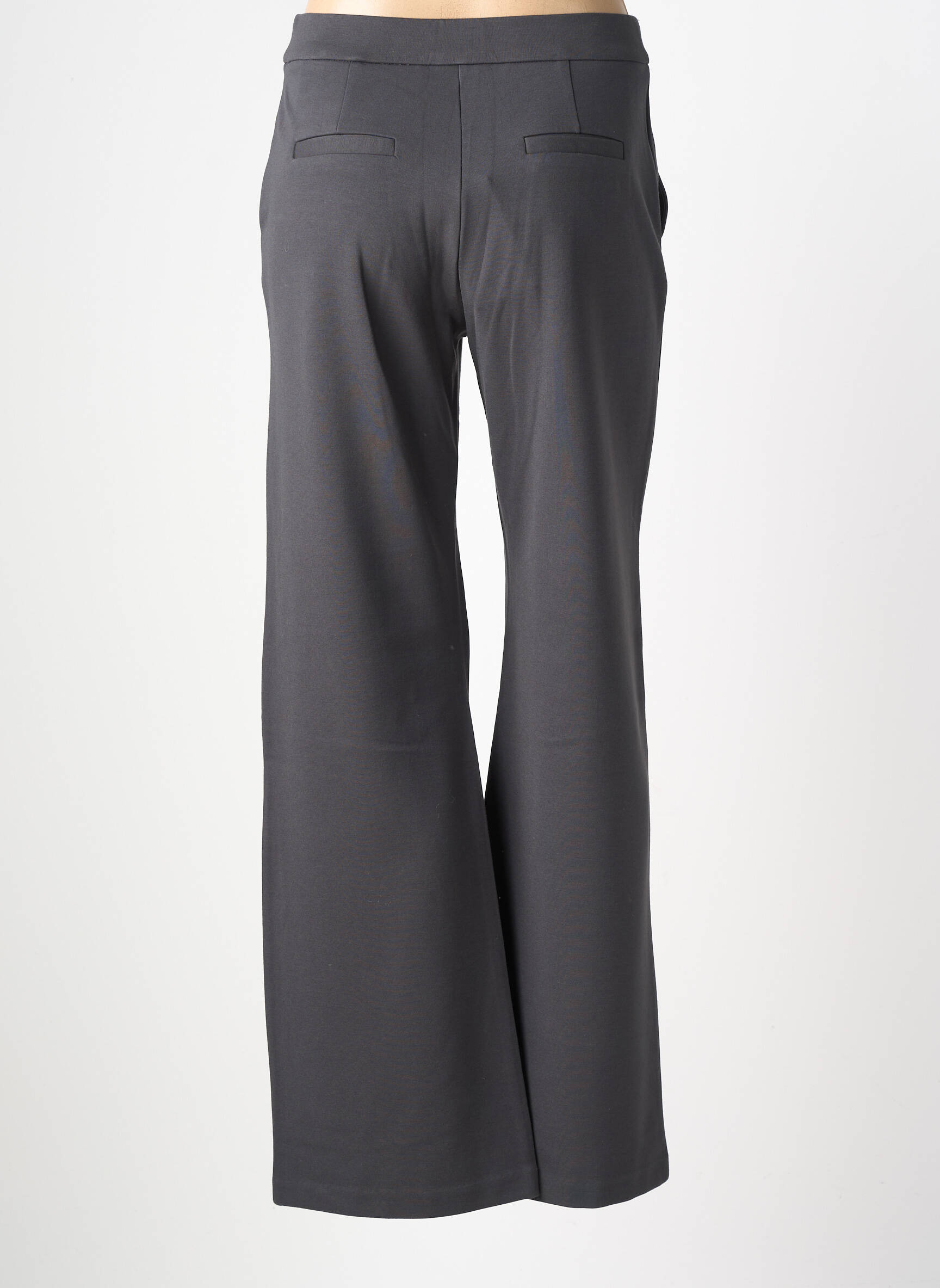 Pantalon flare stretch taille haute gris SURKANA femme