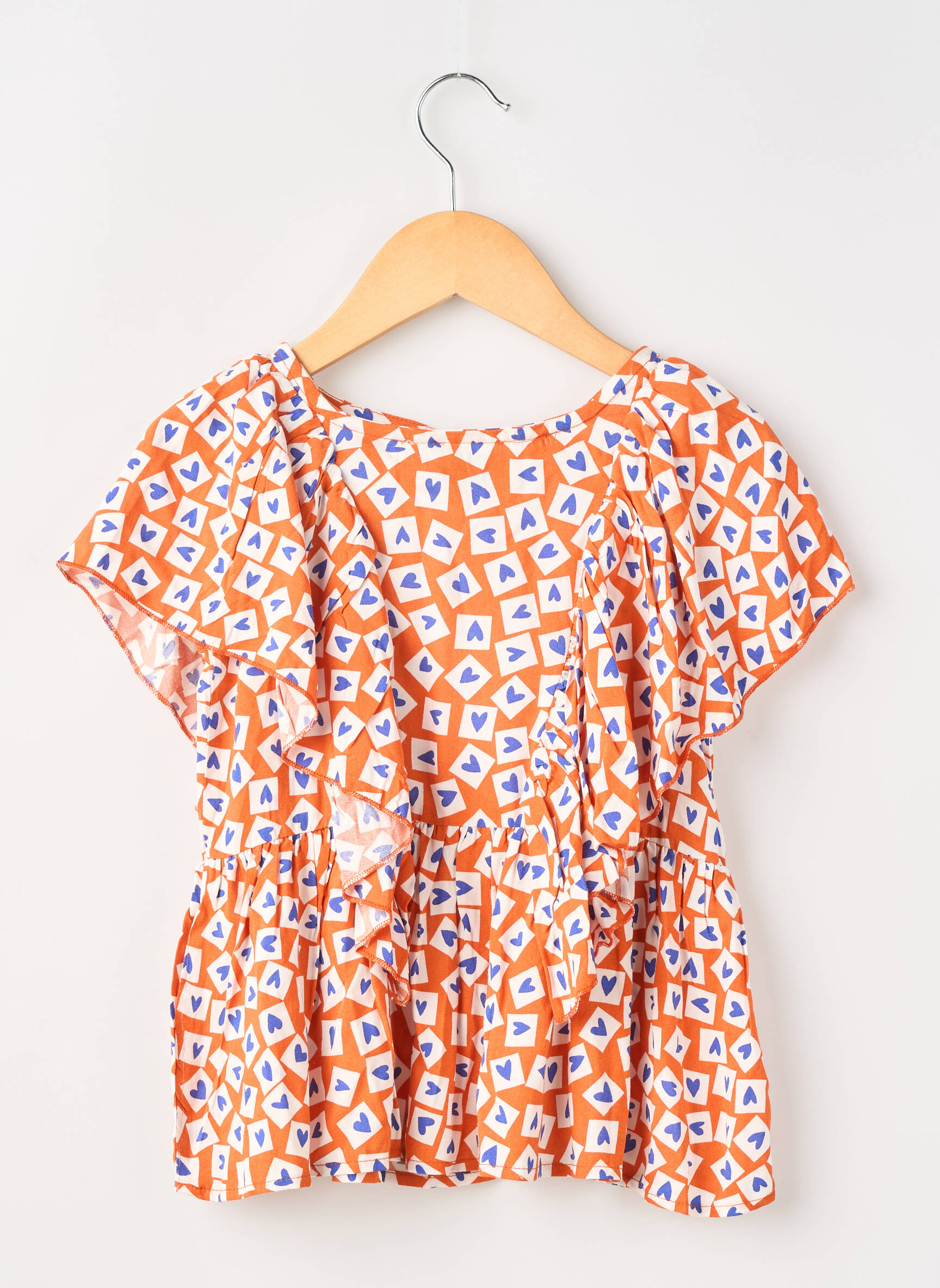 Blouse manches courtes manches courtes orange COMPAÑIA FANTASTICA fille