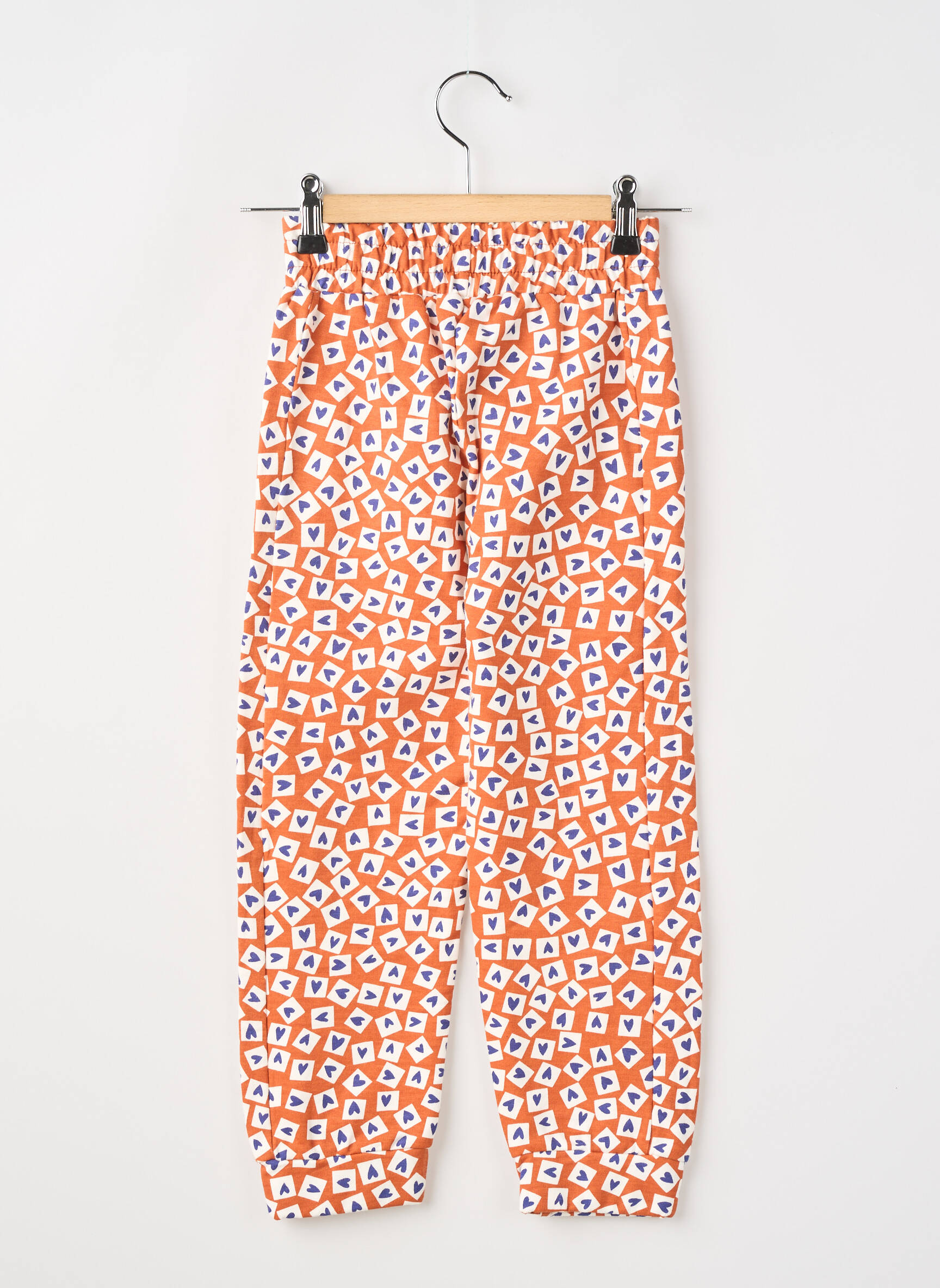 Pantalon droit resserrée sur le bas taille élastique orange COMPAÑIA FANTASTICA fille