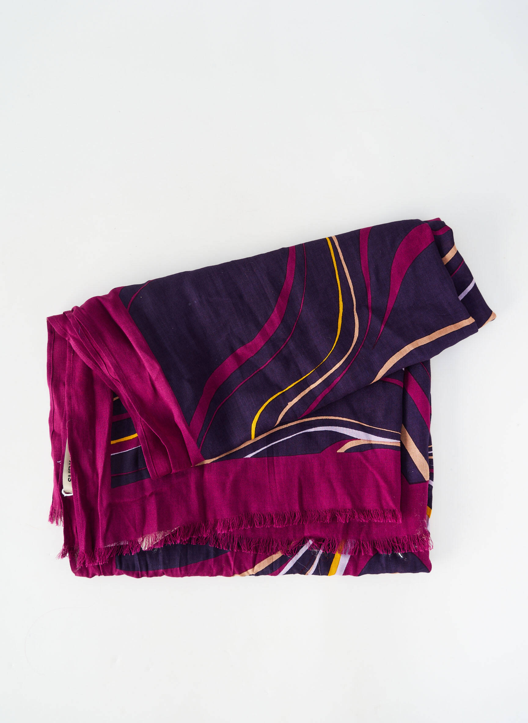Foulard tissage popeline violet SURKANA femme
