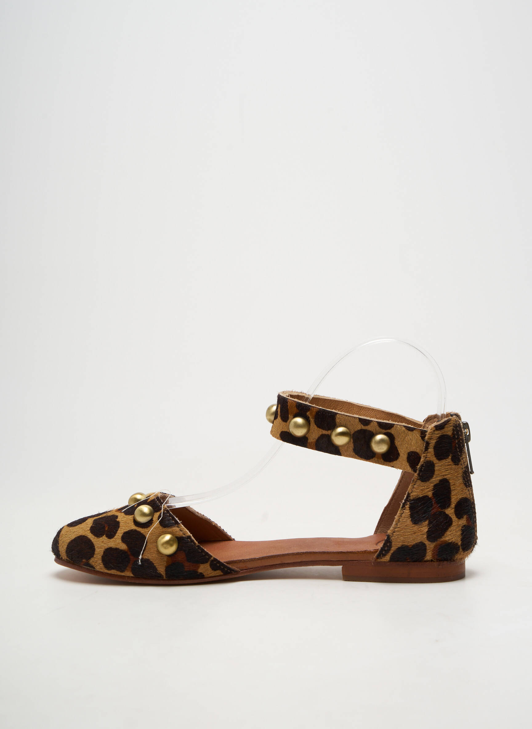 Ballerines bout rond talon plat jusqu'à 3cm marron VIRGINIE DARLING femme