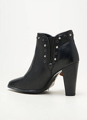 Bottines/boots matière lisse talon de 7 à 9cm noir KOAH femme