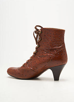 Bottines/boots matière lisse talon de 7 à 9cm marron CHIE MIHARA femme
