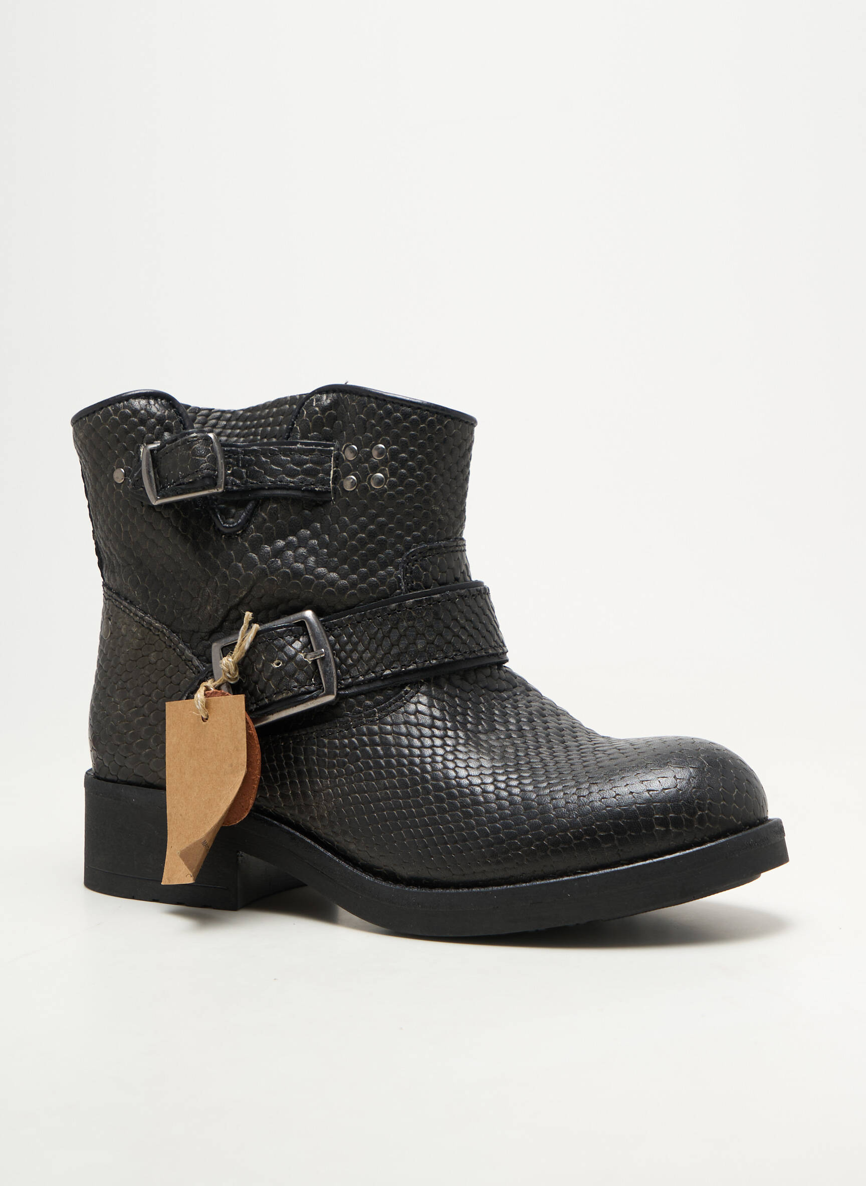 Bottines/boots talon bas talon de 4 à 6cm noir KOAH femme