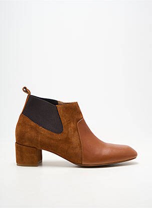 Bottines/boots bout rond talon de 4 à 6cm marron ESPACE femme
