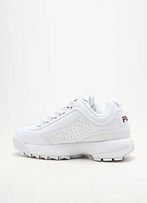 Baskets tissage satiné blanc FILA unisexe