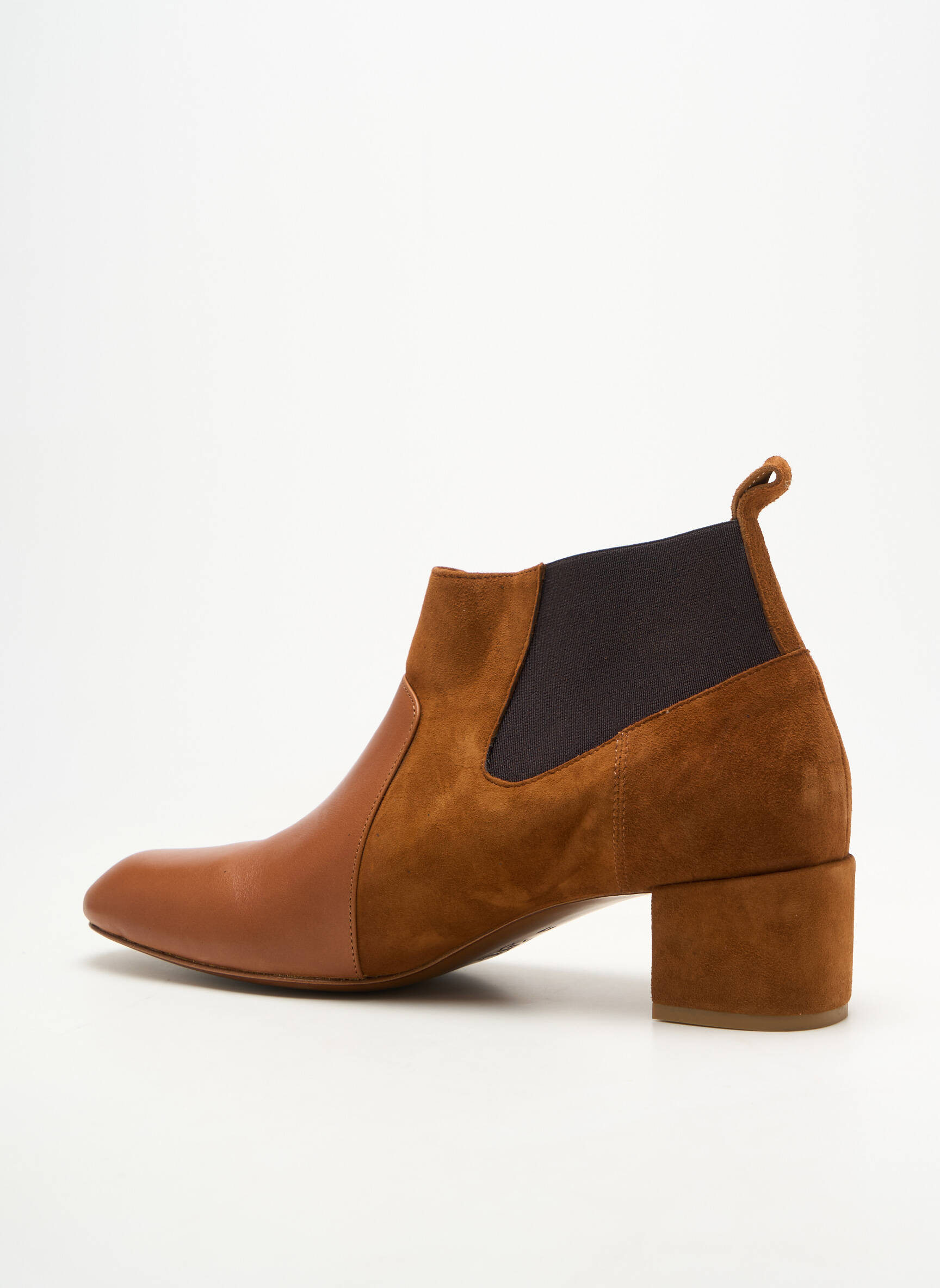Bottines/boots bout rond talon de 4 à 6cm marron ESPACE femme