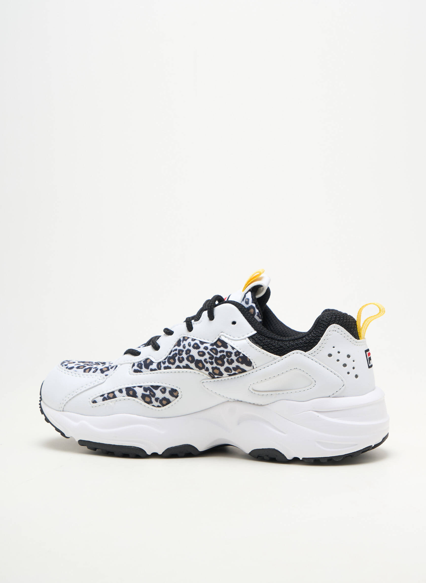 Baskets matière lisse talon plat jusqu'à 3cm blanc FILA femme