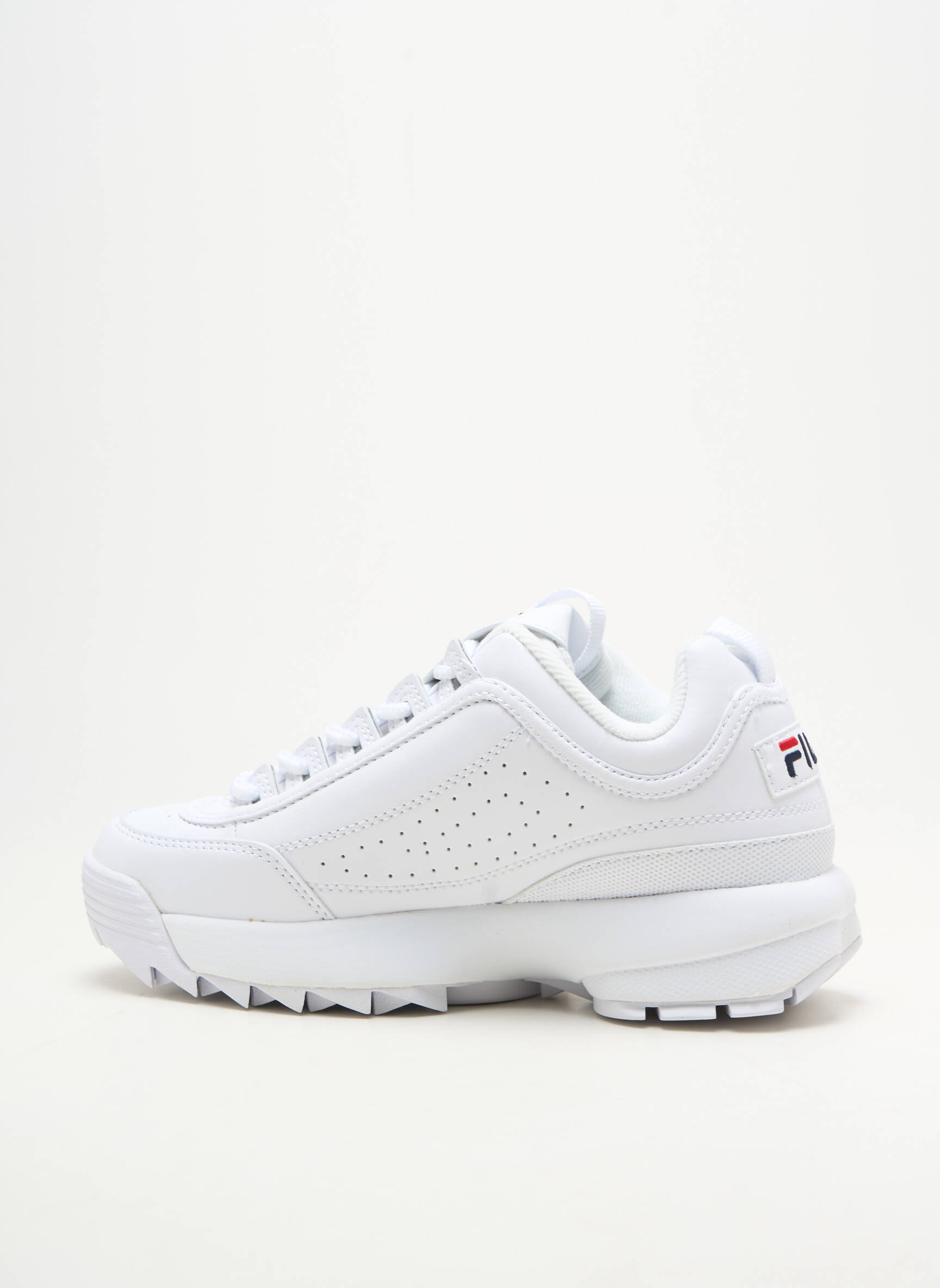 Baskets tissage satiné blanc FILA unisexe