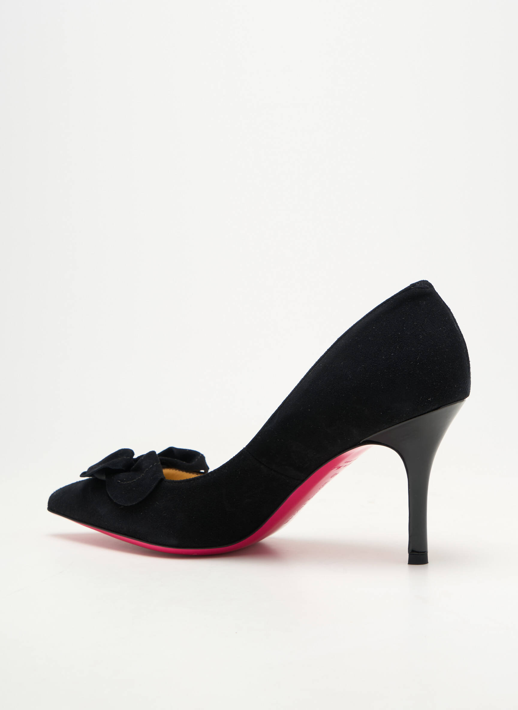 Escarpins semelle extérieure cuir talon de 7 à 9cm noir LUCIANO PADOVAN femme