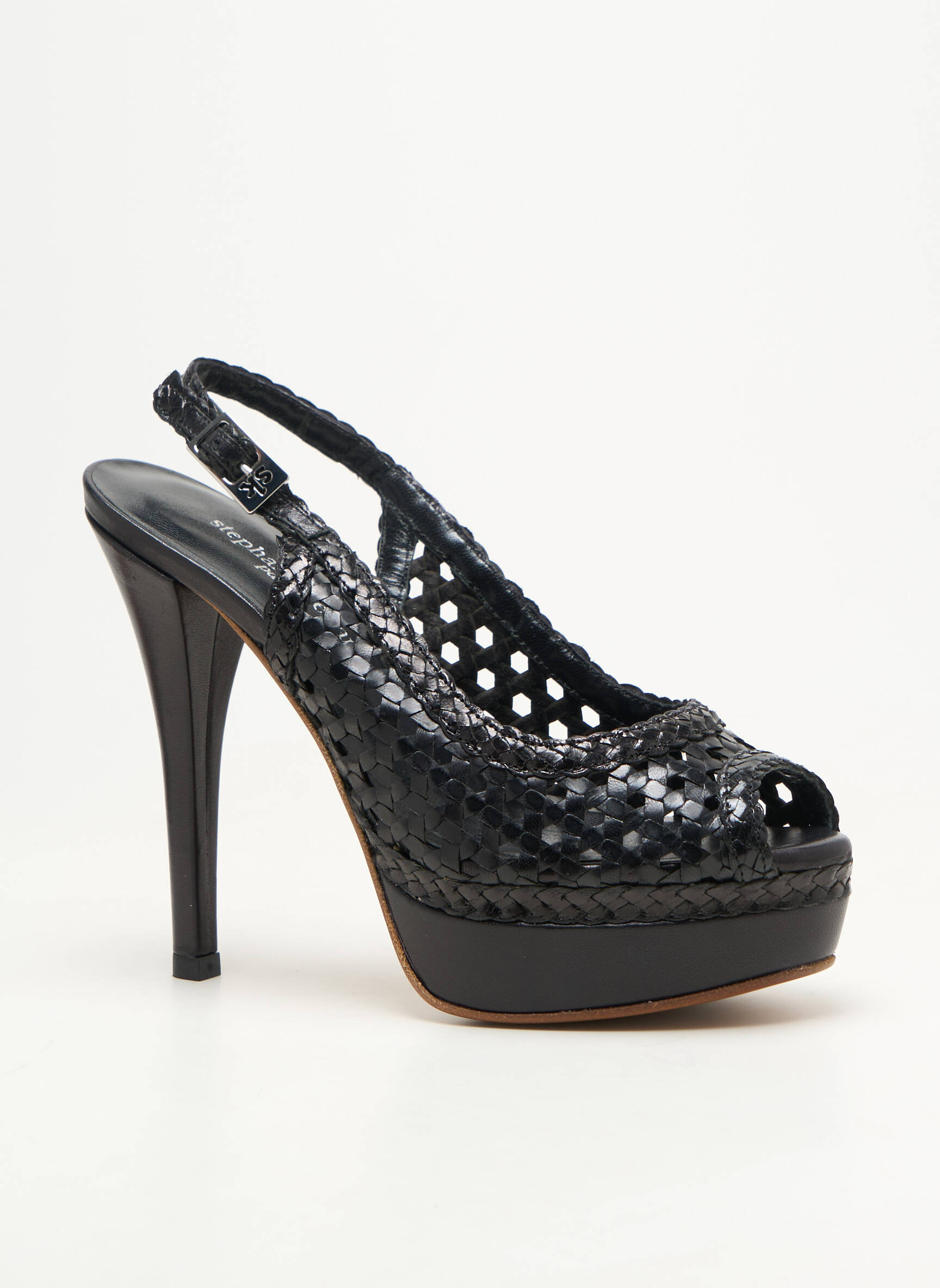 Escarpins fermeture boucle(s) talon haut de 10cm et plus noir STEPHANE KELIAN femme