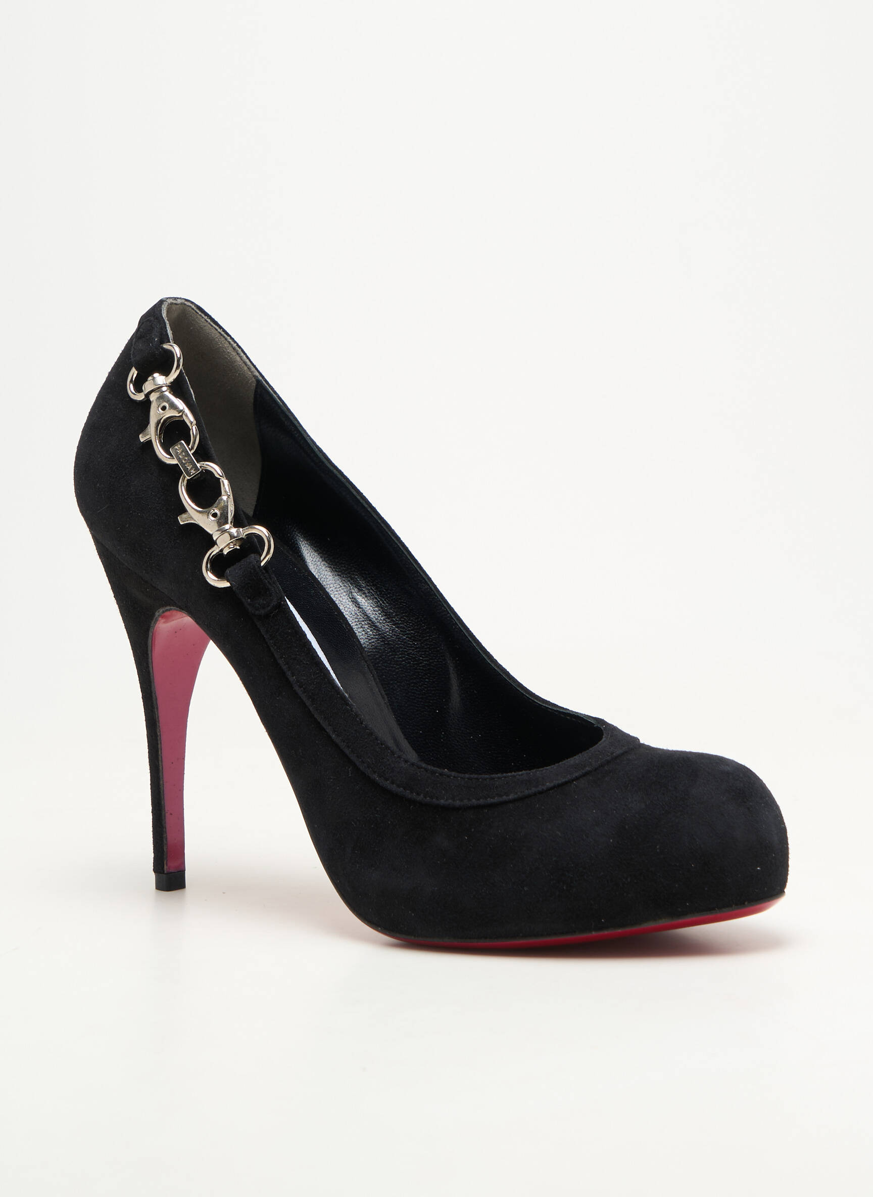Escarpins talon aiguille talon haut de 10cm et plus noir LUCIANO PADOVAN femme