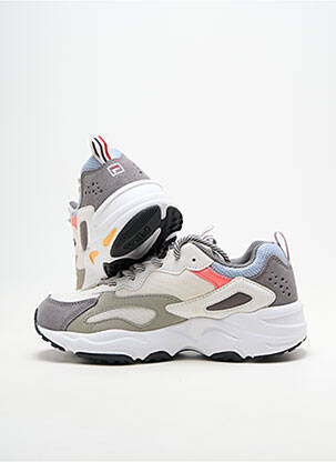 Baskets fermeture lacets talon plat jusqu'à 3cm gris FILA femme