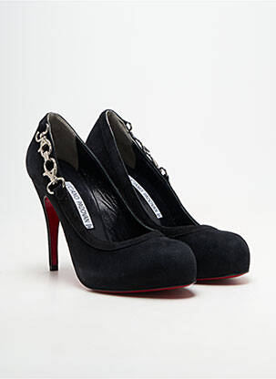 Escarpins talon aiguille talon haut de 10cm et plus noir LUCIANO PADOVAN femme