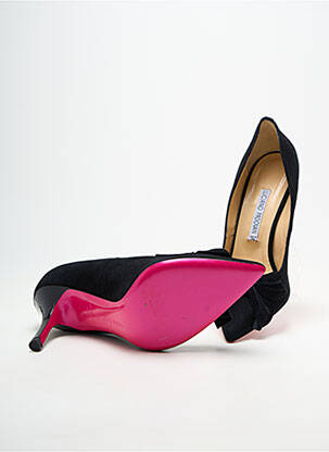 Escarpins semelle extérieure cuir talon de 7 à 9cm noir LUCIANO PADOVAN femme