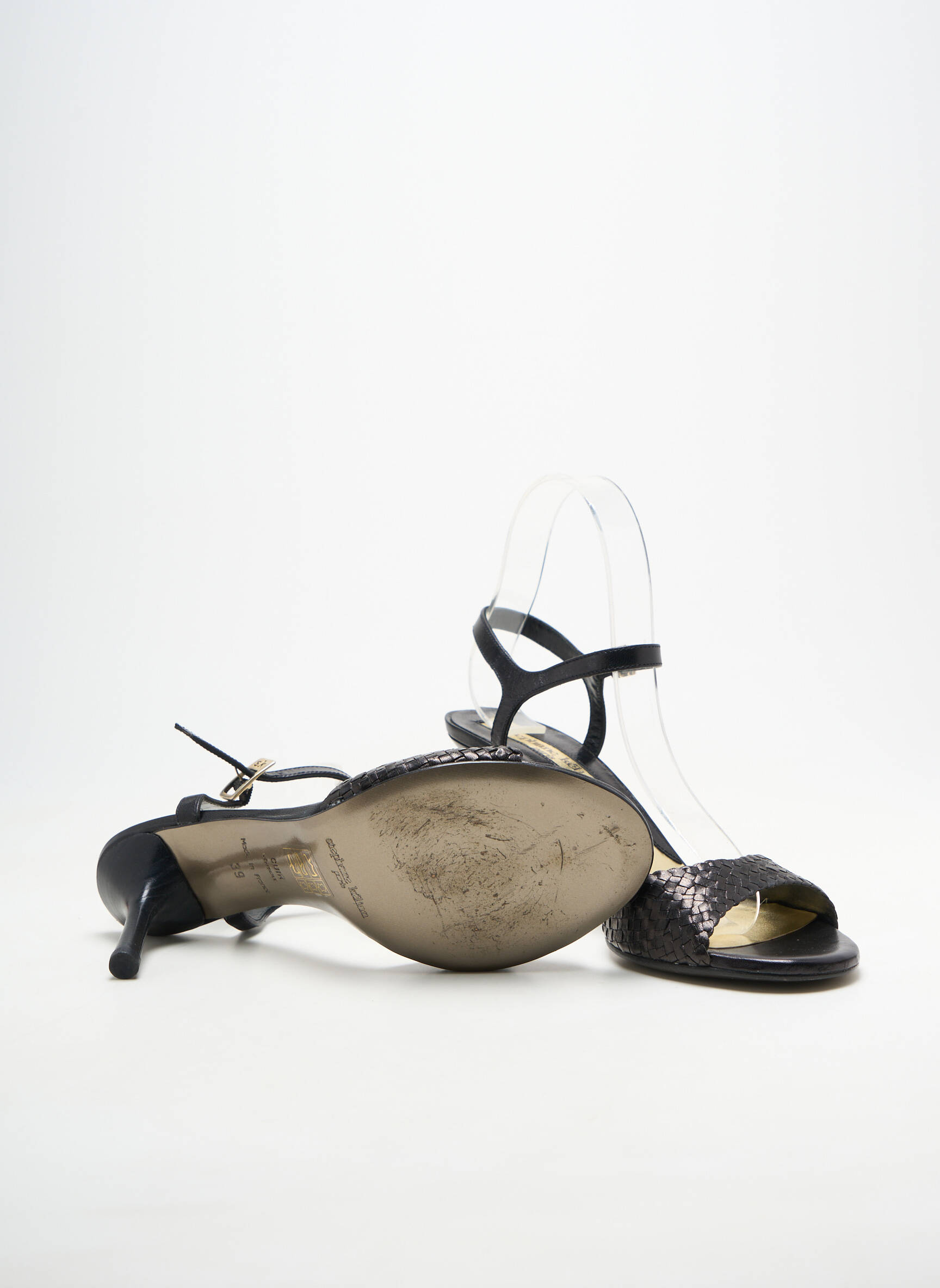 Sandales/nu pieds fermeture boucle(s) talon de 7 à 9cm noir STEPHANE KELIAN femme