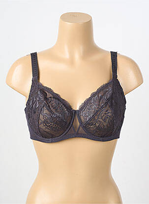 Soutien-gorge tissage dentelle haut soutien-gorge emboitant gris SIMONE PERELE femme