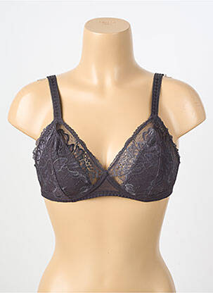 Soutien-gorge tissage dentelle haut soutien-gorge emboitant gris SIMONE PERELE femme
