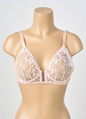 Soutien-gorge broderie haut soutien-gorge emboitant rose SIMONE PERELE femme