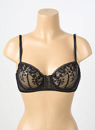 Soutien-gorge effet matière satinée haut soutien-gorge balconnet noir SIMONE PERELE femme
