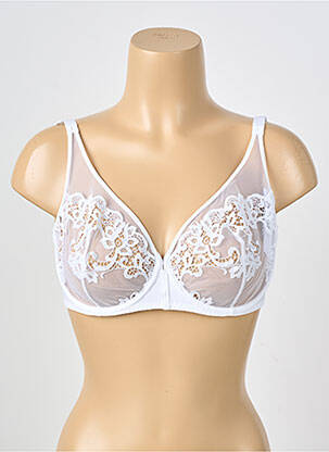 Soutien-gorge légère et transparente haut soutien-gorge emboitant blanc SIMONE PERELE femme