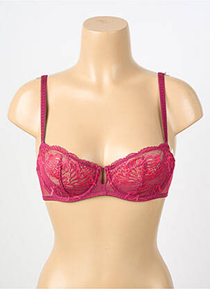 Soutien-gorge effet matière satinée haut soutien-gorge balconnet violet SIMONE PERELE femme