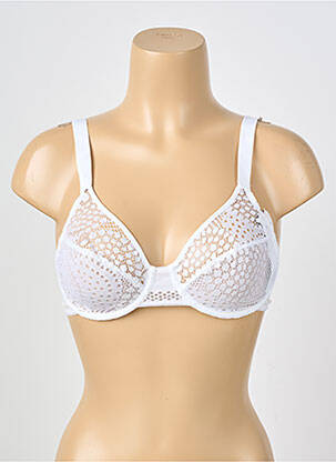 Soutien-gorge effet matière satinée haut soutien-gorge emboitant blanc IMPLICITE femme