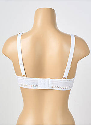 Soutien-gorge effet matière satinée haut soutien-gorge emboitant blanc IMPLICITE femme