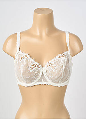 Soutien-gorge légère et transparente haut soutien-gorge emboitant blanc SIMONE PERELE femme