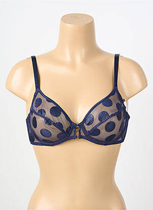 Soutien-gorge légère et transparente haut soutien-gorge emboitant bleu IMPLICITE femme