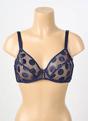 Soutien-gorge légère et transparente haut soutien-gorge emboitant bleu IMPLICITE femme