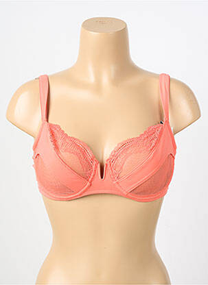 Soutien-gorge légère et transparente haut soutien-gorge emboitant orange IMPLICITE femme