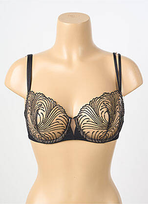 Soutien-gorge effet matière satinée haut soutien-gorge balconnet noir SIMONE PERELE femme