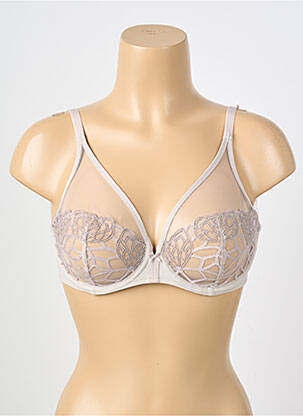 Soutien-gorge légère et transparente haut soutien-gorge emboitant gris SIMONE PERELE femme