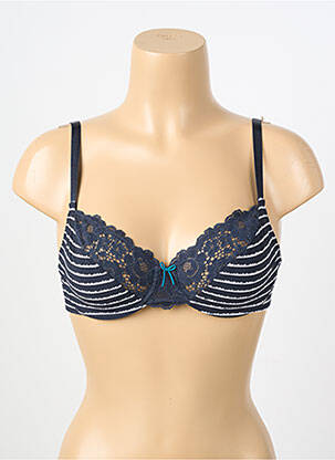 Soutien-gorge effet matière satinée haut soutien-gorge emboitant bleu PASSIONATA femme