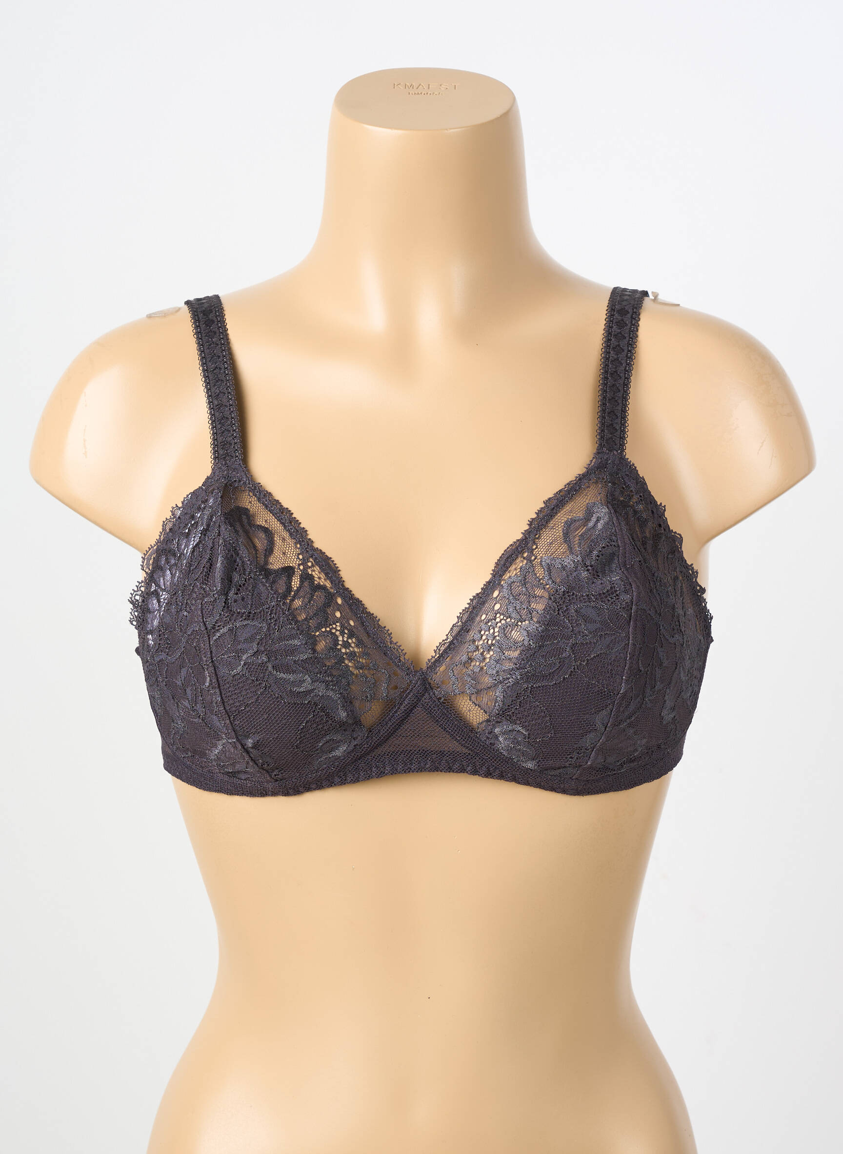 Soutien-gorge tissage dentelle haut soutien-gorge emboitant gris SIMONE PERELE femme