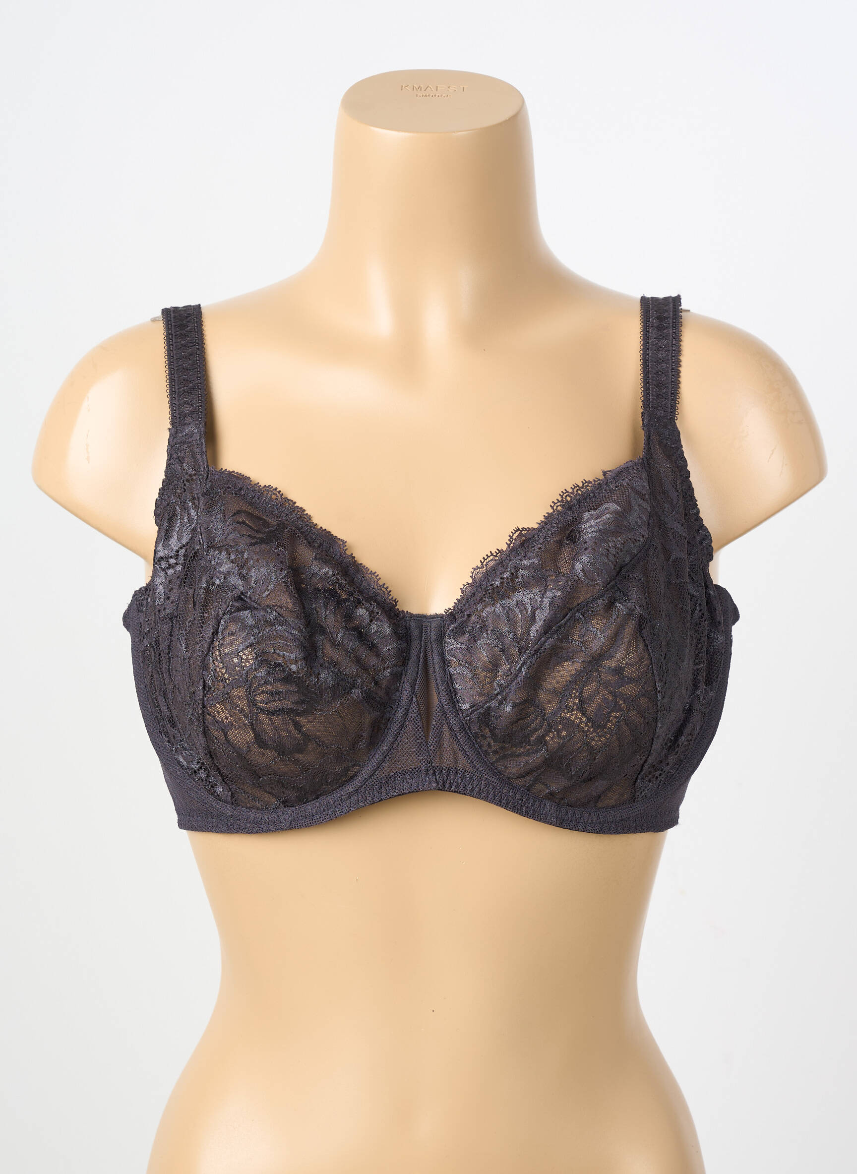 Soutien-gorge tissage dentelle haut soutien-gorge emboitant gris SIMONE PERELE femme