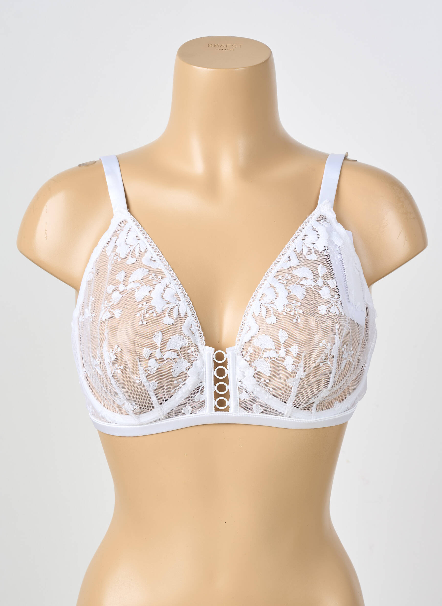 Soutien-gorge broderie haut soutien-gorge emboitant blanc SIMONE PERELE femme